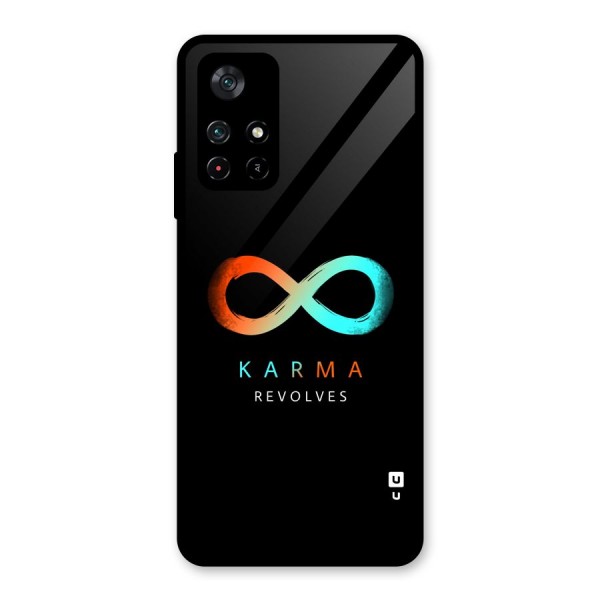 Karma Revolves Glass Back Case for Poco M4 Pro 5G