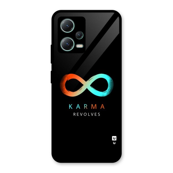 Karma Revolves Glass Back Case for Poco X5