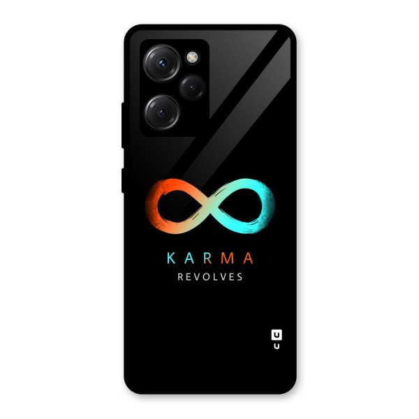 Karma Revolves Glass Back Case for Poco X5 Pro