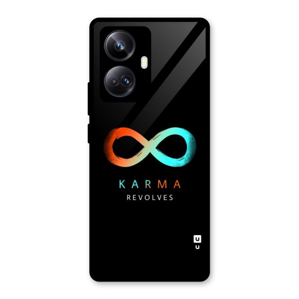 Karma Revolves Glass Back Case for Realme 10 Pro Plus