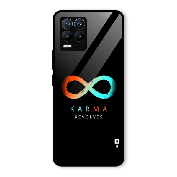 Karma Revolves Glass Back Case for Realme 8