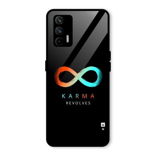 Karma Revolves Glass Back Case for Realme X7 Max