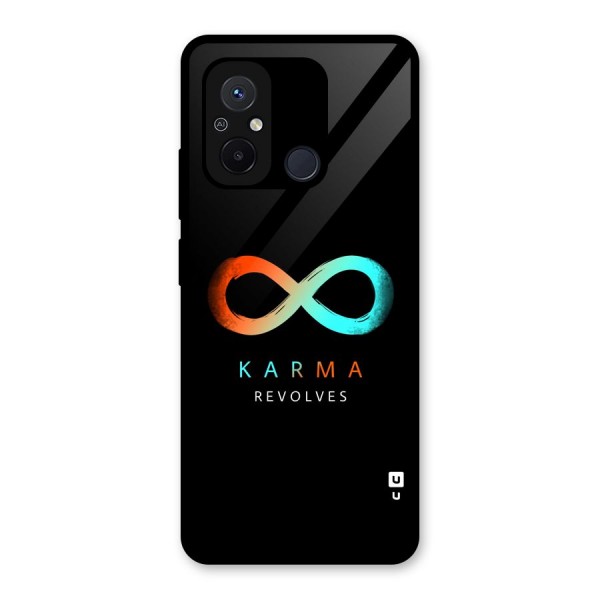 Karma Revolves Glass Back Case for Redmi 12C