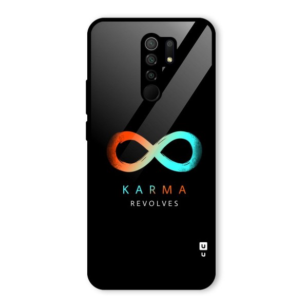 Karma Revolves Glass Back Case for Redmi 9 Prime