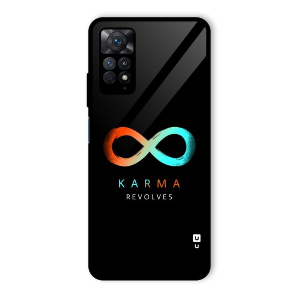 Karma Revolves Glass Back Case for Redmi Note 11 Pro