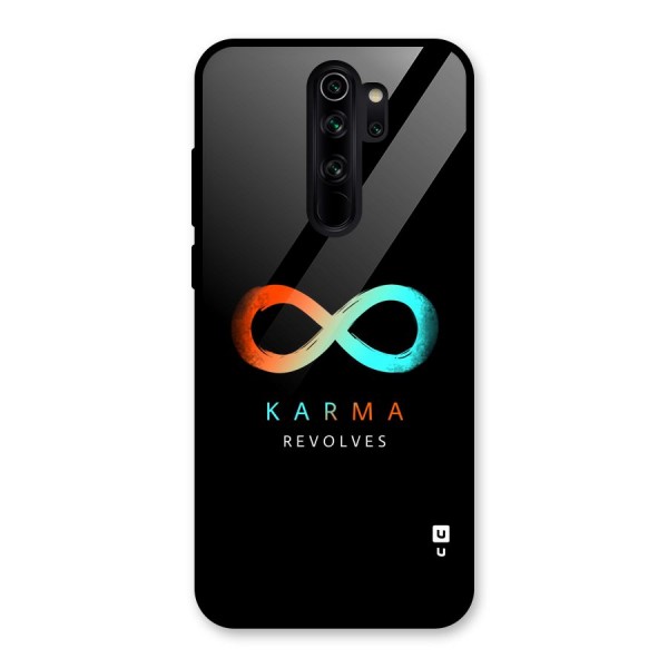 Karma Revolves Glass Back Case for Redmi Note 8 Pro