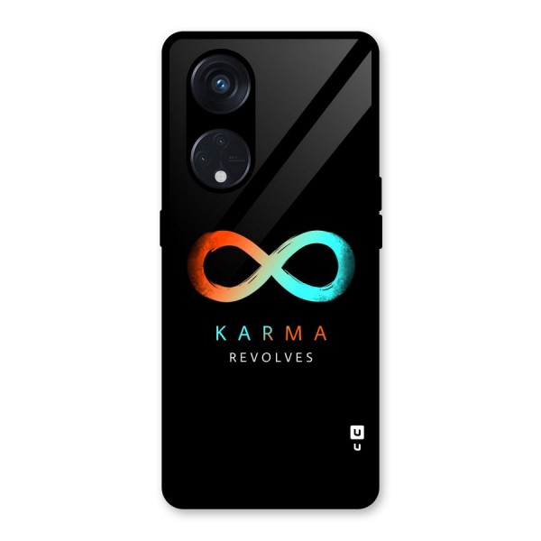 Karma Revolves Glass Back Case for Reno8 T 5G