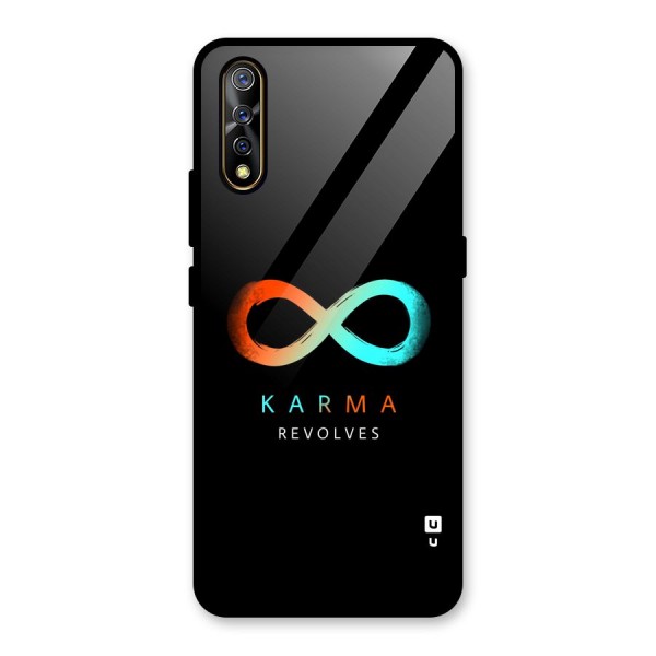 Karma Revolves Glass Back Case for Vivo S1