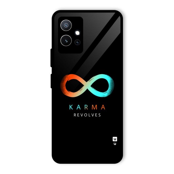 Karma Revolves Glass Back Case for Vivo T1 5G