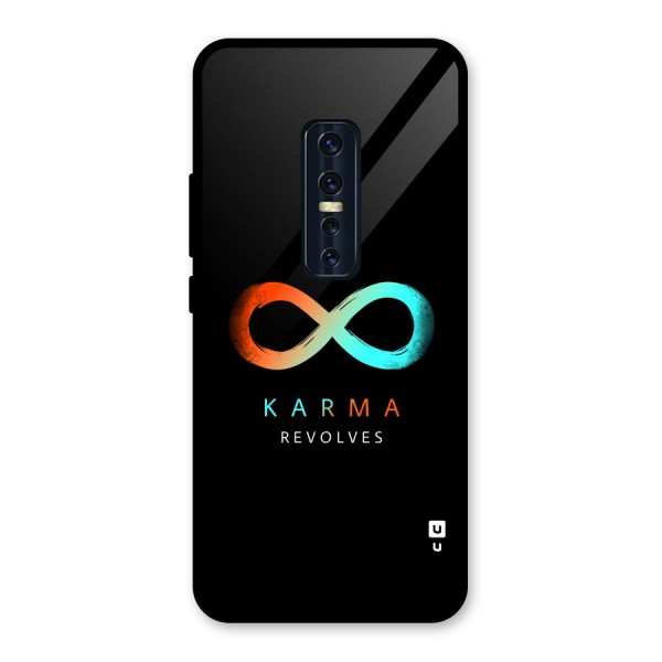 Karma Revolves Glass Back Case for Vivo V17 Pro