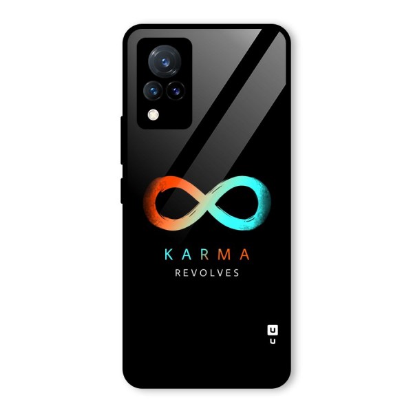 Karma Revolves Glass Back Case for Vivo V21 5G