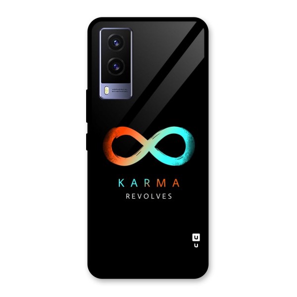 Karma Revolves Glass Back Case for Vivo V21e 5G