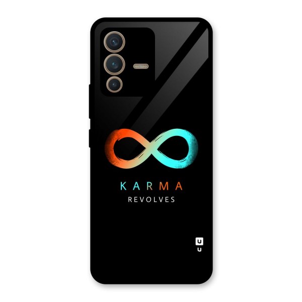 Karma Revolves Glass Back Case for Vivo V23 5G