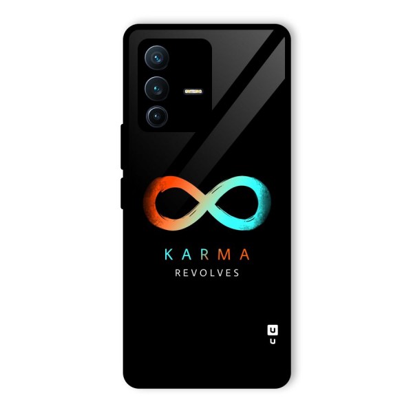 Karma Revolves Glass Back Case for Vivo V23 Pro