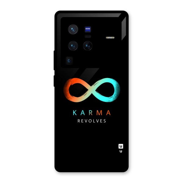 Karma Revolves Glass Back Case for Vivo X80 Pro
