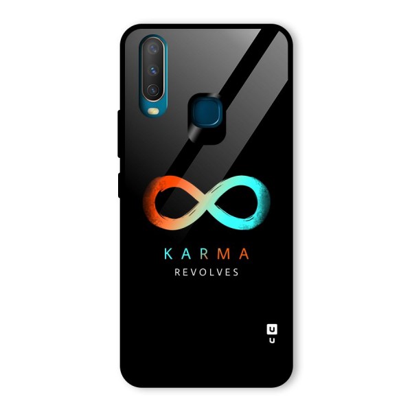 Karma Revolves Glass Back Case for Vivo Y15