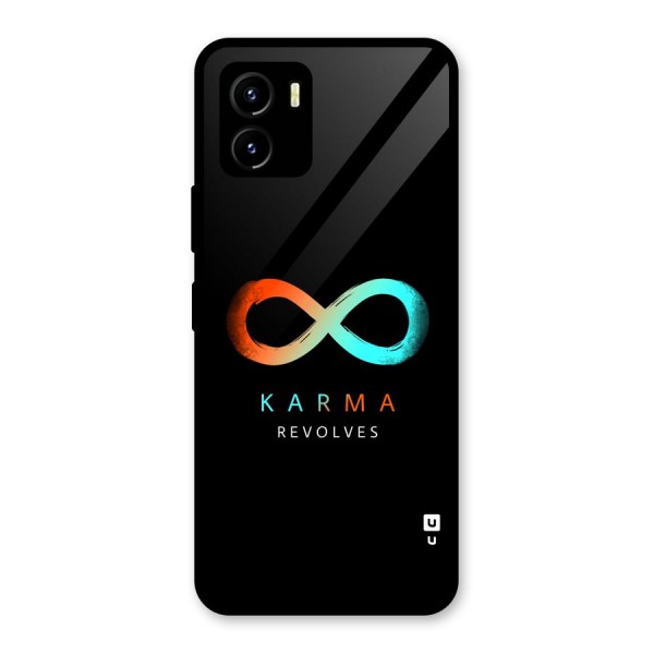 Karma Revolves Glass Back Case for Vivo Y15s