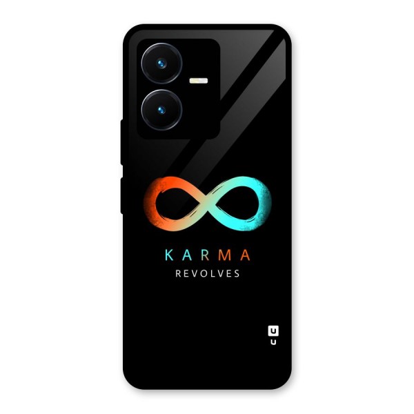 Karma Revolves Glass Back Case for Vivo Y22