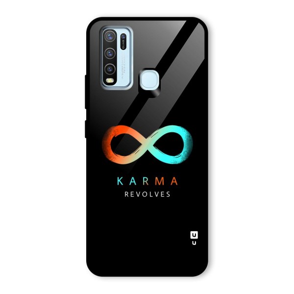 Karma Revolves Glass Back Case for Vivo Y30