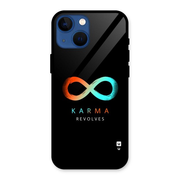 Karma Revolves Glass Back Case for iPhone 13 Mini