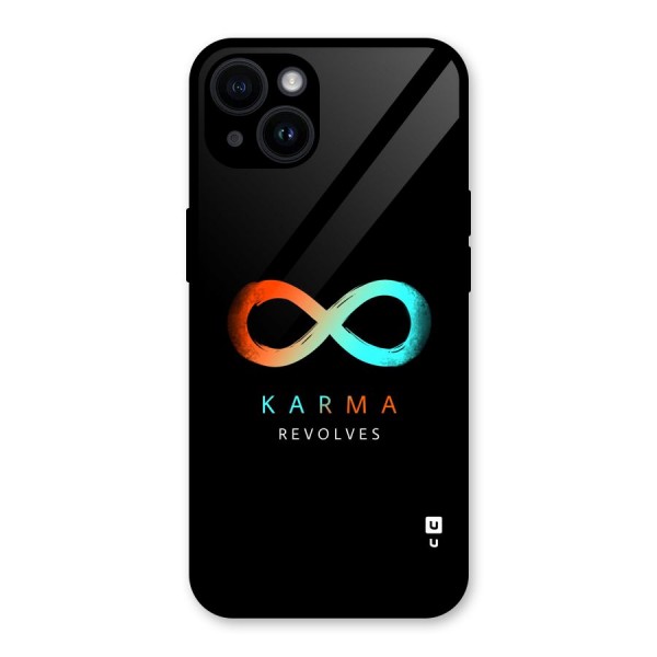 Karma Revolves Glass Back Case for iPhone 14