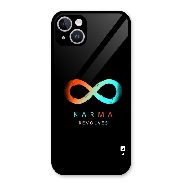 Karma Revolves Glass Back Case for iPhone 14 Plus