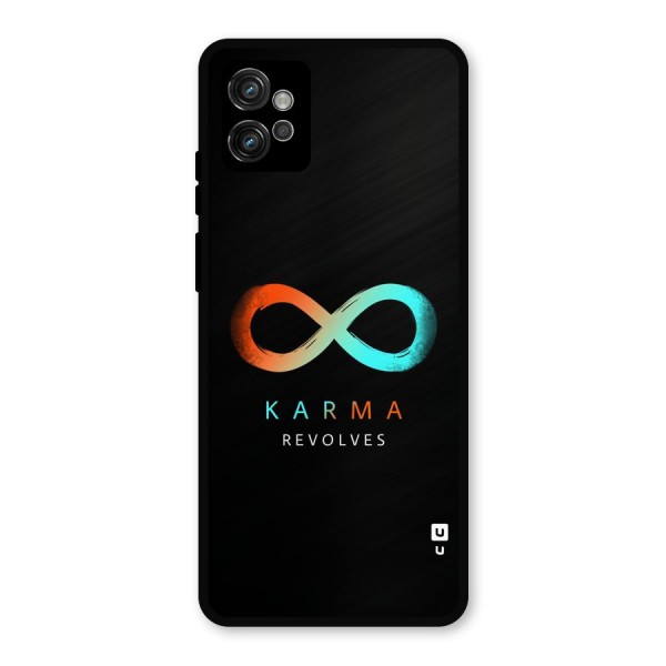 Karma Revolves Metal Back Case for Moto G32