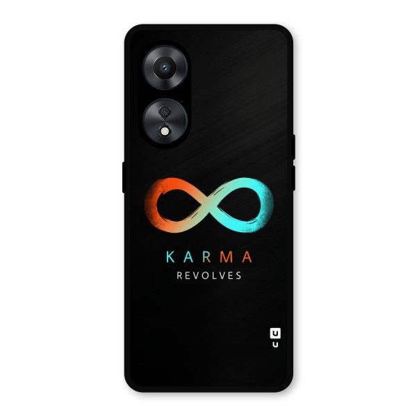 Karma Revolves Metal Back Case for Oppo A78