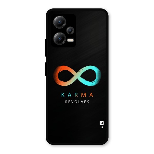 Karma Revolves Metal Back Case for Poco X5