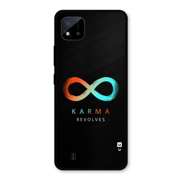 Karma Revolves Metal Back Case for Realme C11 2021