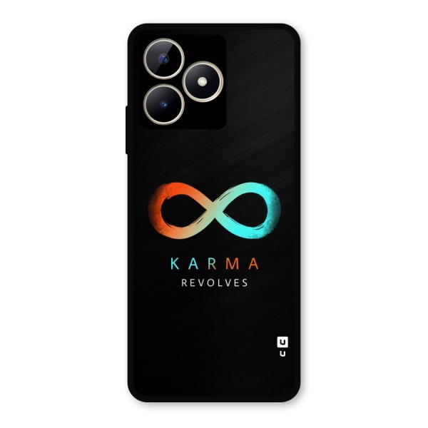 Karma Revolves Metal Back Case for Realme Narzo N53