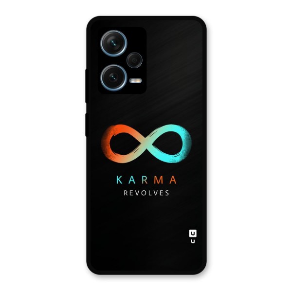 Karma Revolves Metal Back Case for Redmi Note 12 Pro Plus 5G