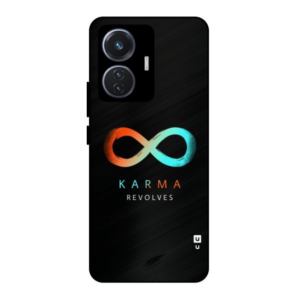 Karma Revolves Metal Back Case for Vivo T1 44W