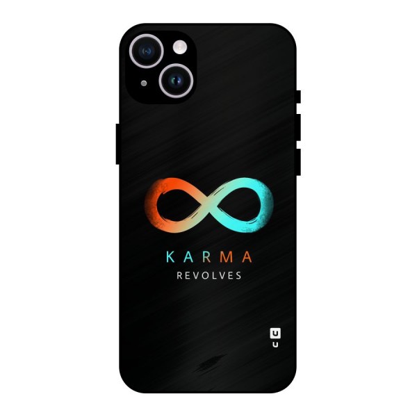 Karma Revolves Metal Back Case for iPhone 14 Plus