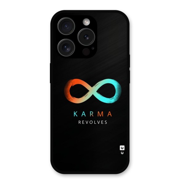 Karma Revolves Metal Back Case for iPhone 15 Pro