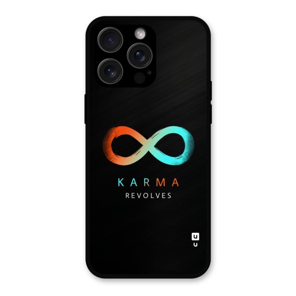 Karma Revolves Metal Back Case for iPhone 15 Pro Max