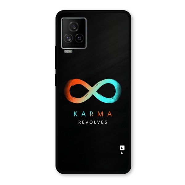 Karma Revolves Metal Back Case for iQOO 7 Legend 5G