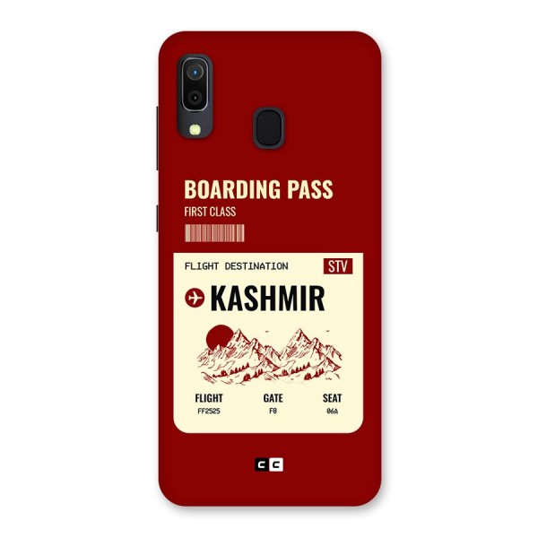 Kashmir Boarding Pass Back Case for Galaxy A20