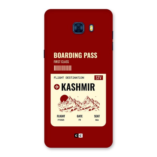 Kashmir Boarding Pass Back Case for Galaxy C7 Pro