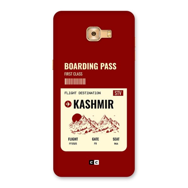 Kashmir Boarding Pass Back Case for Galaxy C9 Pro