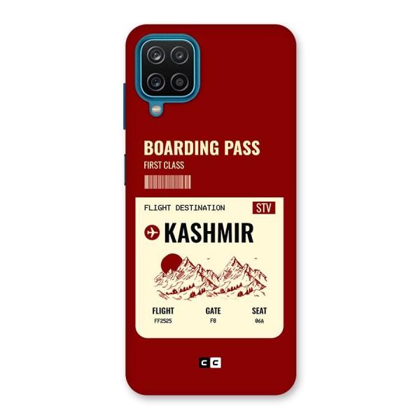 Kashmir Boarding Pass Back Case for Galaxy F12