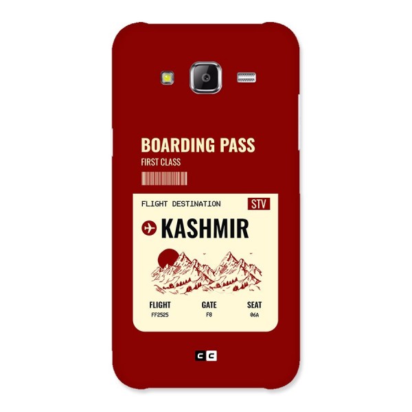 Kashmir Boarding Pass Back Case for Galaxy J5