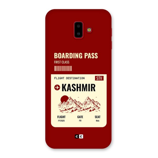 Kashmir Boarding Pass Back Case for Galaxy J6 Plus