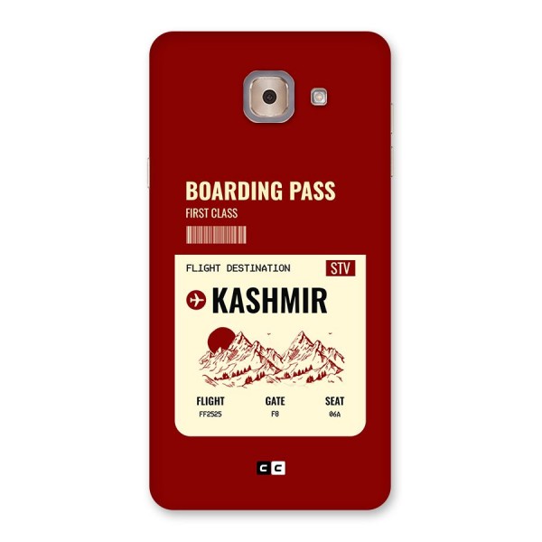 Kashmir Boarding Pass Back Case for Galaxy J7 Max