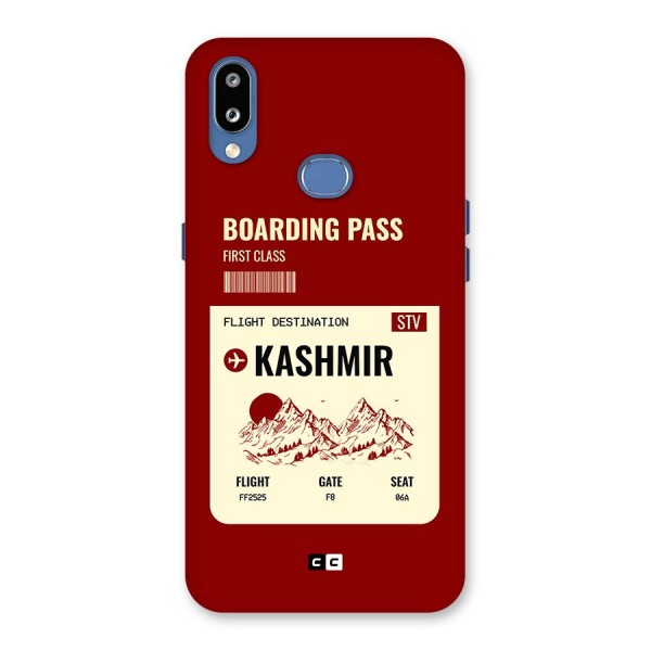 Kashmir Boarding Pass Back Case for Galaxy M01s