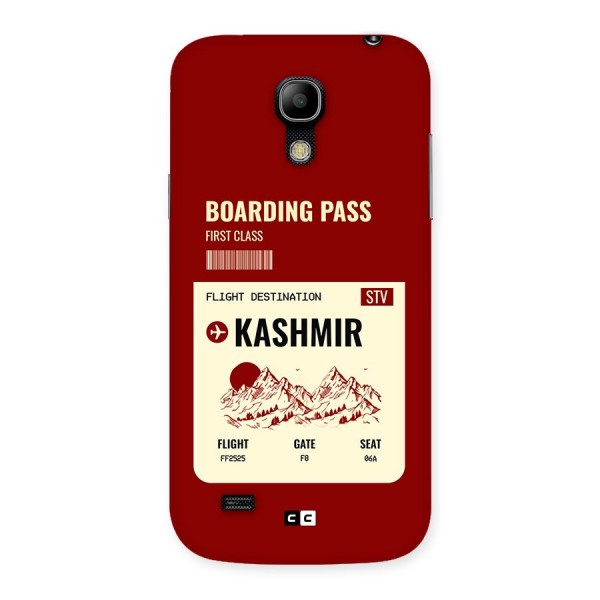 Kashmir Boarding Pass Back Case for Galaxy S4 Mini