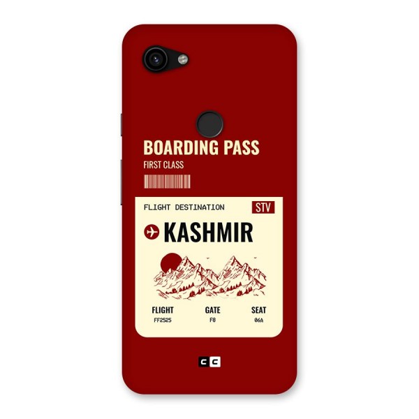 Kashmir Boarding Pass Back Case for Google Pixel 3a XL