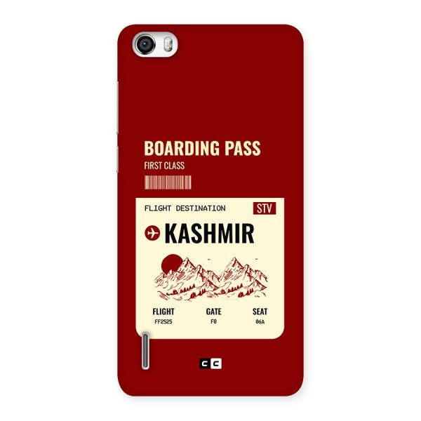 Kashmir Boarding Pass Back Case for Honor 6