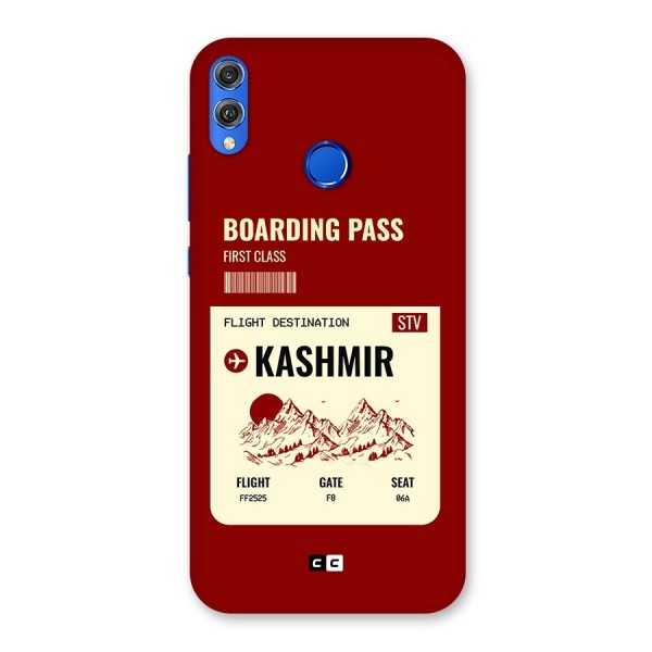 Kashmir Boarding Pass Back Case for Honor 8X