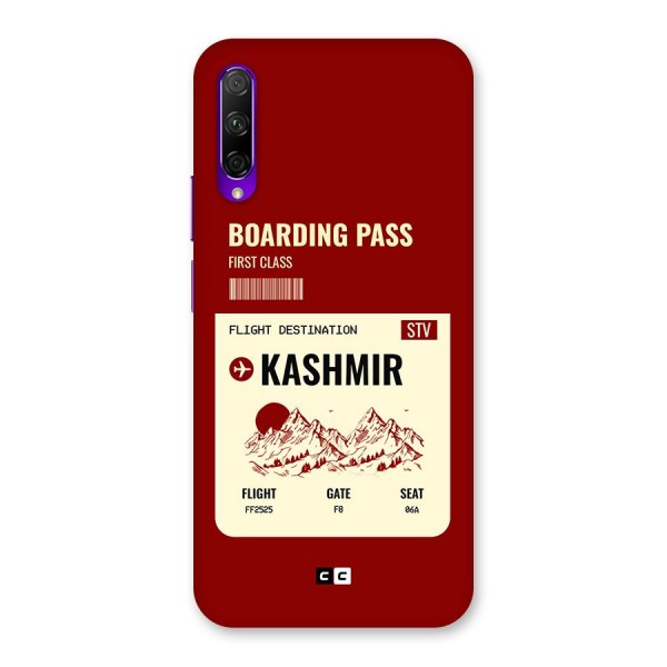 Kashmir Boarding Pass Back Case for Honor 9X Pro
